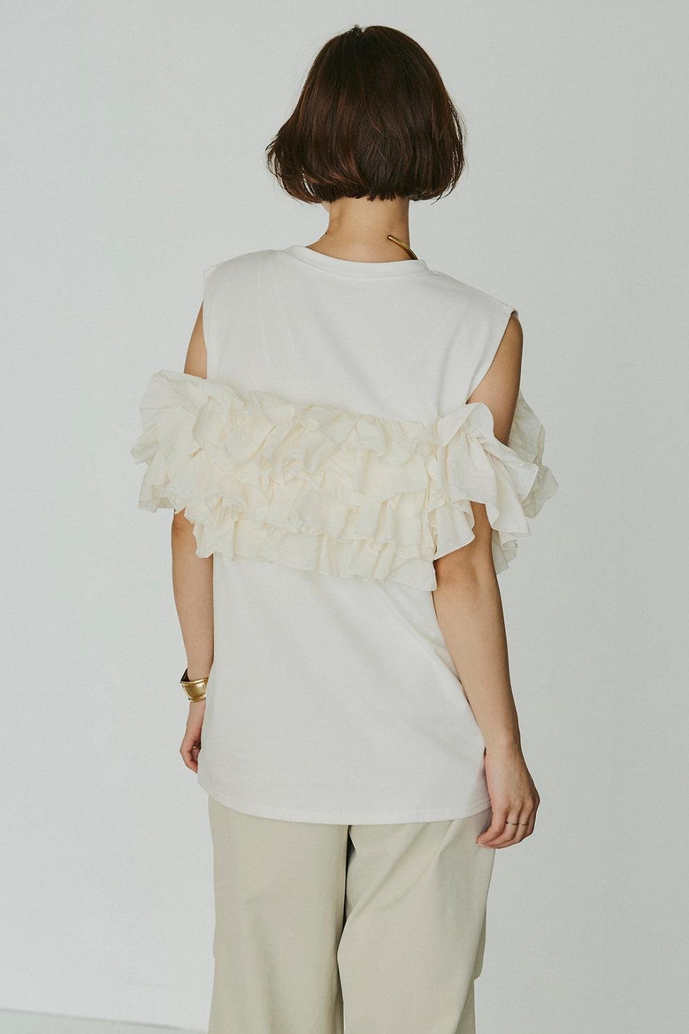 レディース トップス Tシャツ ノースリーブ 無地 コットン 綿 春夏 袖なし 春 夏 シンプル 刺繍 シャツ 切り替えデザイン