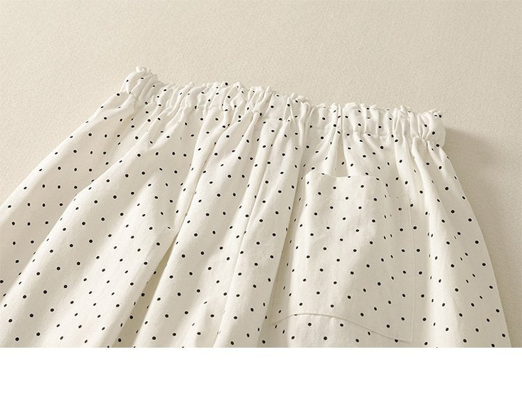 レディース パンツ ワイド スリム 春夏 カジュアル きれいめ レトロ 通勤 春 夏 黒 ロング ストレート ワイドパンツ 都会的 ポリエステル ドット