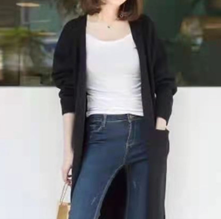レディース トップス ニット カーディガン ロング 長袖 ストレート Iライン フェミニン ストリート ポケット 前開き 大人可愛い きれいめ シンプル カジュアル 上品 おしゃれ こなれ感 ガーリー クラシカル ベーシック アクティブ ナチュラル シック 無地 秋 冬 お出かけ カフェ ランチ 重ね着 暖かい 防寒 体型カバー 普段使い 着回し レイヤード ゆったり ゆる フリーサイズ ワンサイズ 白 ホワイト 黒 ブラック グレー ベージュ ピンク オレンジ 水色 ブルー ネイビー ライトブルー 青