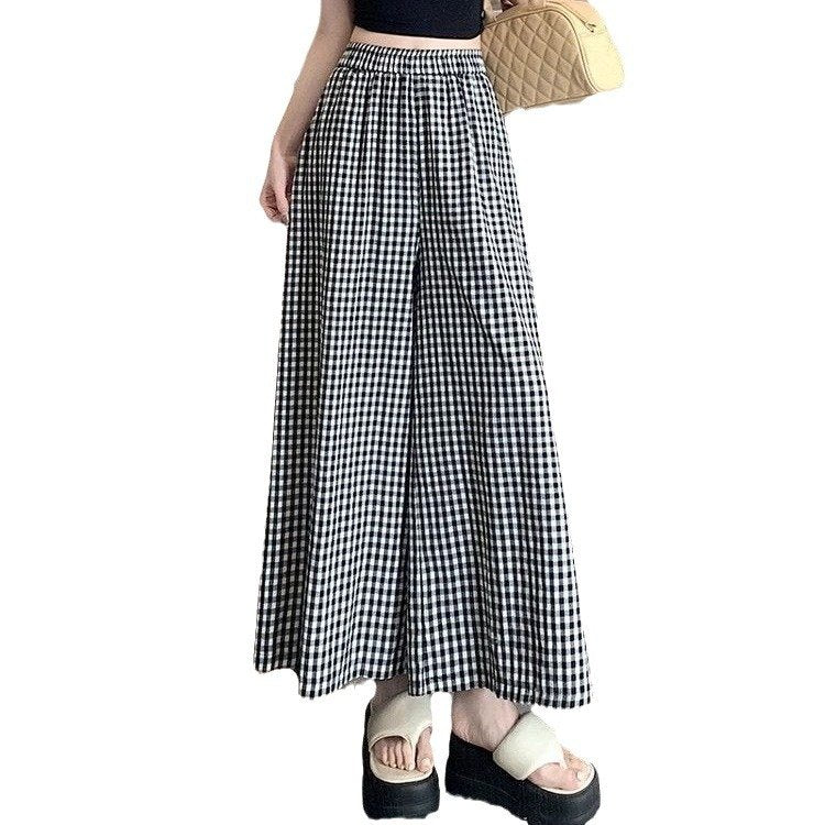 レディース パンツ スカート ボーダー ストライプ ゆったり ワイド 春夏 カジュアル 春 夏 ワイドパンツ 切り替えデザイン ドレープ ポリエステル