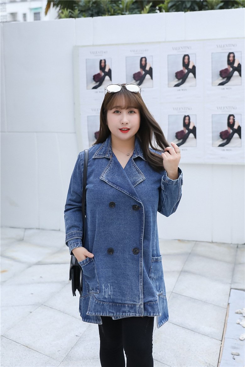 レディース ジャケット 長袖 無地 ゆったり デニム 春 秋 カジュアル きれいめ 通勤 体型カバー 大きいサイズ Vネック シンプル デニムジャケット