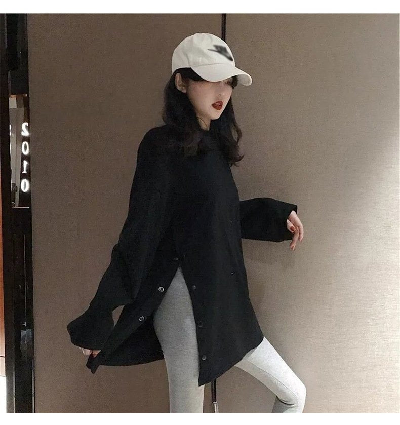 レディース Tシャツ 長袖 無地 ゆったり 秋冬 秋 カジュアル ラウンドネック シンプル 冬 韓国ファッション ロング シャツ ストレッチ ポリエステル