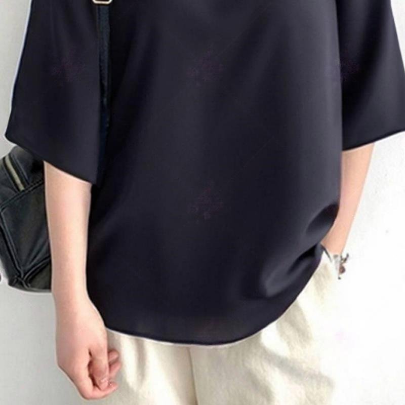 ジャケット ゆったり 春夏 春 夏 スリット 丸襟 ボタン アクリル