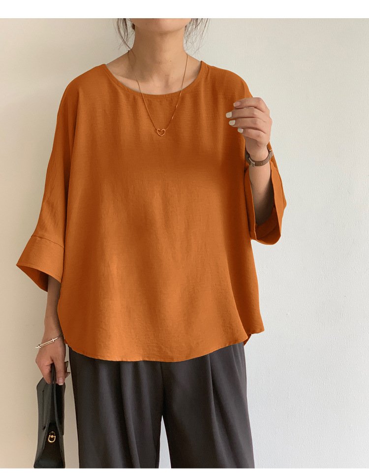 レディース シャツ トップス ボーダー ストライプ ゆったり 春夏 きれいめ 通勤 前開き 春 夏 ラウンドネック シンプル 都会的 快適