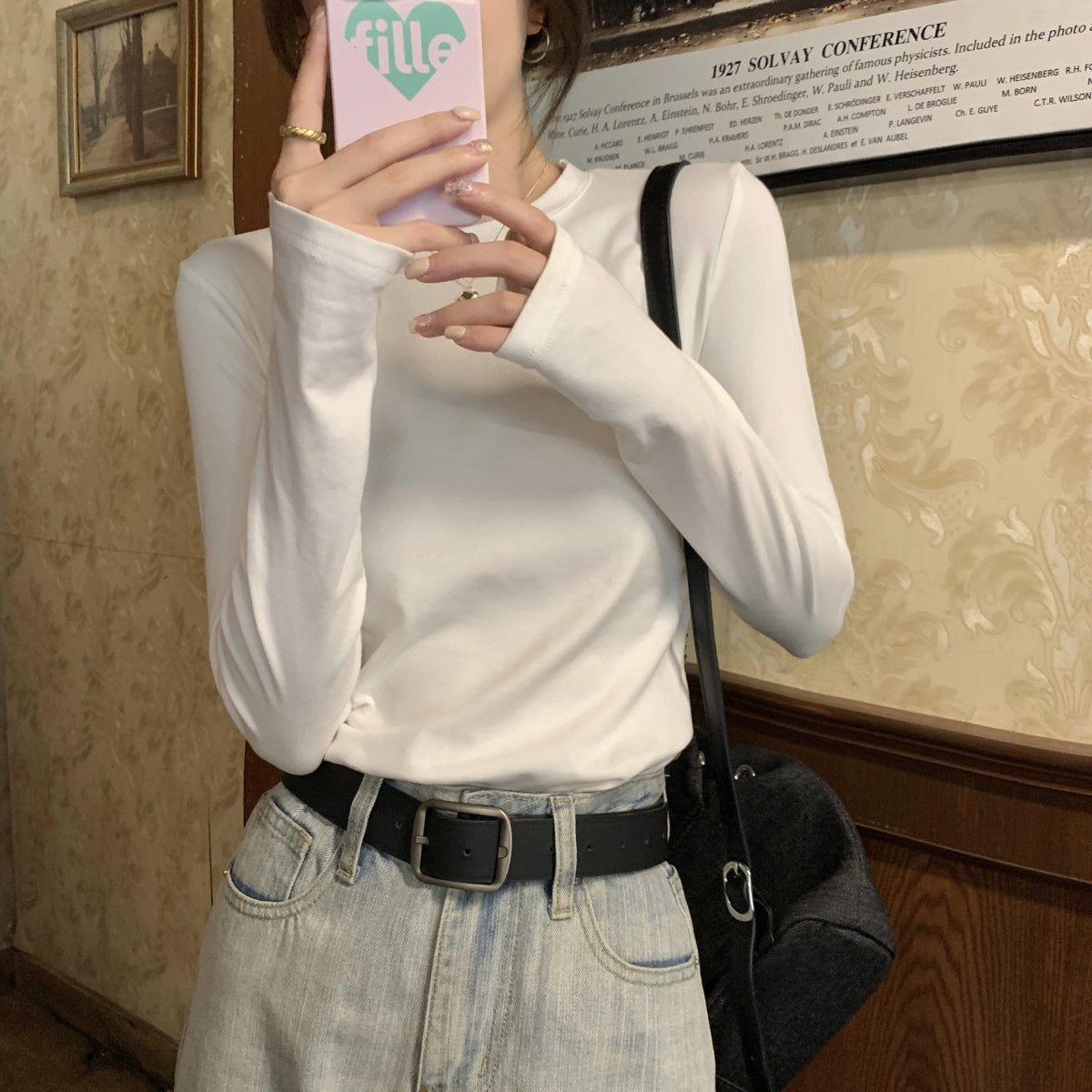 レディース トップス シャツ インナー 長袖 シンプル 無地 オールシーズン デート お出かけ ショッピング カフェ モノトーン コーデ 楽ちん 清楚 S M L XL 2XL 白 黒 グレー ネイビー クルーネック　大人カジュアル 着る毛布 襟なし タイト かわいい 大人可愛い きれいめ シンプル カジュアル 上品 こなれ感 ラフ キュート 春 夏 秋 冬 オールシーズン 母の日 ペア 男女兼用 オフィス ビジネス 通勤 アウトドア イベント 旅行 発表会 コンサート ライブ 重ね着 韓国 暖かい 防寒
