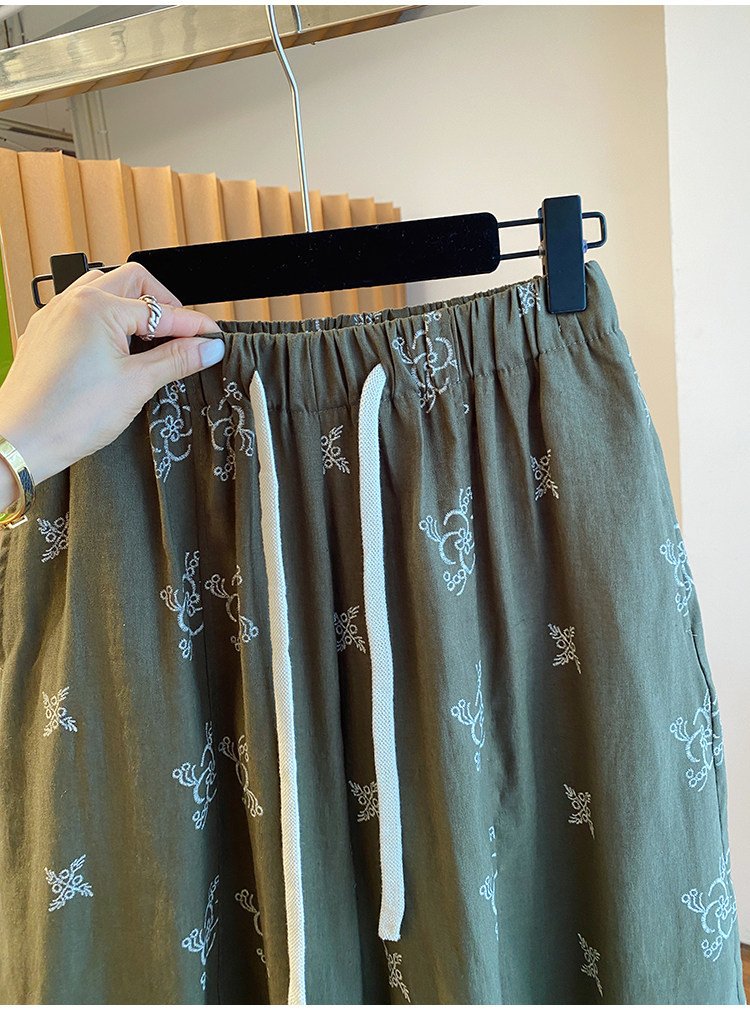 レディース パンツ ゆったり ワイド リネン デニム 春夏 きれいめ レトロ 通勤 着回し 春 夏 ワイドパンツ 薄手 都会的