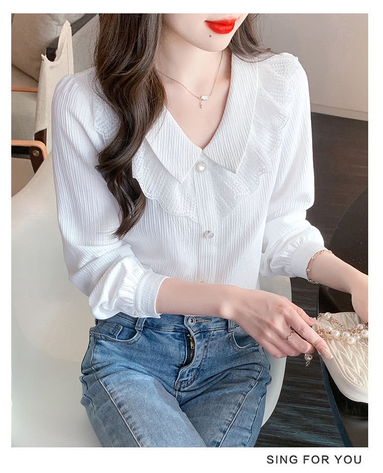 レディース シャツ トップス 長袖 無地 ゆったり 春 秋 きれいめ 通勤 おしゃれ 春夏 前開き 膝丈 シンプル シフォン ポリエステル