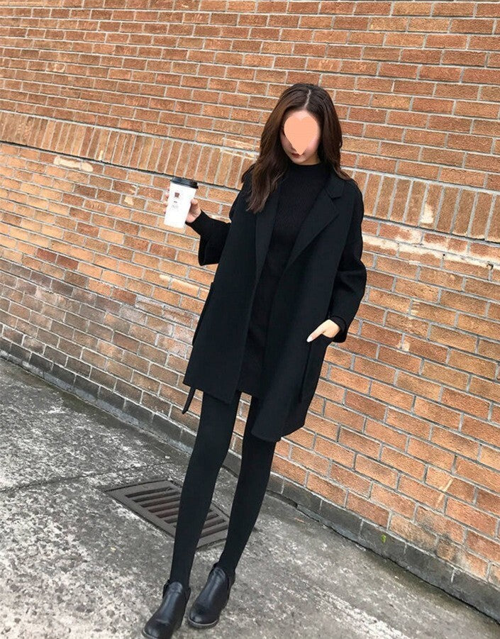 レディース コート アウター 上着 共布ベルト 共布ベルト付き メリハリ シンプル 長袖 Aライン ポケット ハイウエスト 前開き かわいい 大人可愛い きれいめ シンプル カジュアル おしゃれ かっこいい こなれ感 ラフ 主役級 存在感 抜け感 キュート ベーシック ナチュラル シック 無地 秋 冬 デート お出かけ 女子会 休日 ショッピング カフェ モノトーン 重ね着 体型カバー 脚長 普段使い 着回し レイヤード スタイリッシュ スタイルアップ S M L XL 2XL ブラック