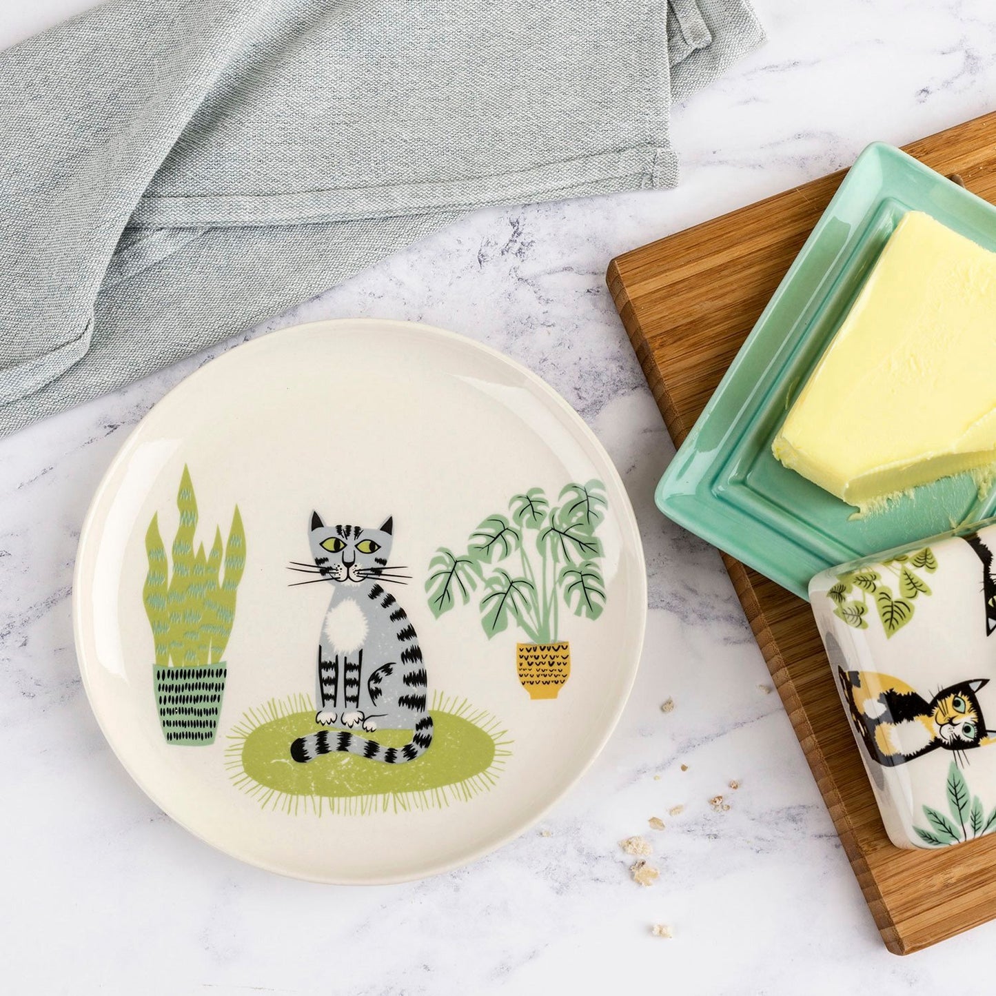 お皿 Hannah Turner ネコ Ginger Cat Side Plate