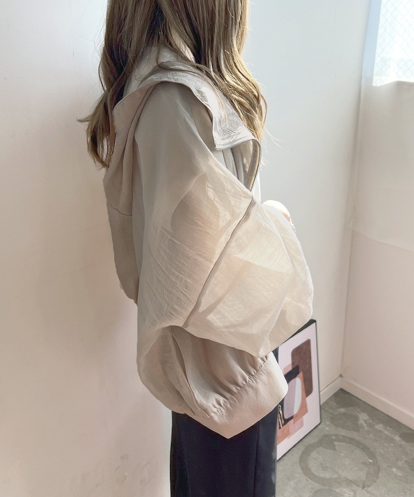 レディース シャツ 長袖 ゆったり 春夏 前開き 春 夏 薄手 ストレッチ UVカット