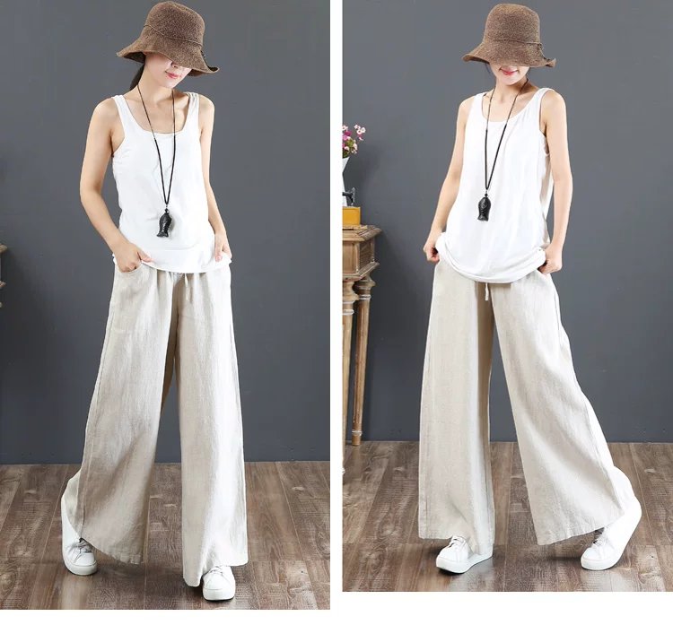 パンツ ゆったり ワイド コットン 綿 リネン 春夏 きれいめ 通勤 大きいサイズ 春 夏 上品 ワイドパンツ