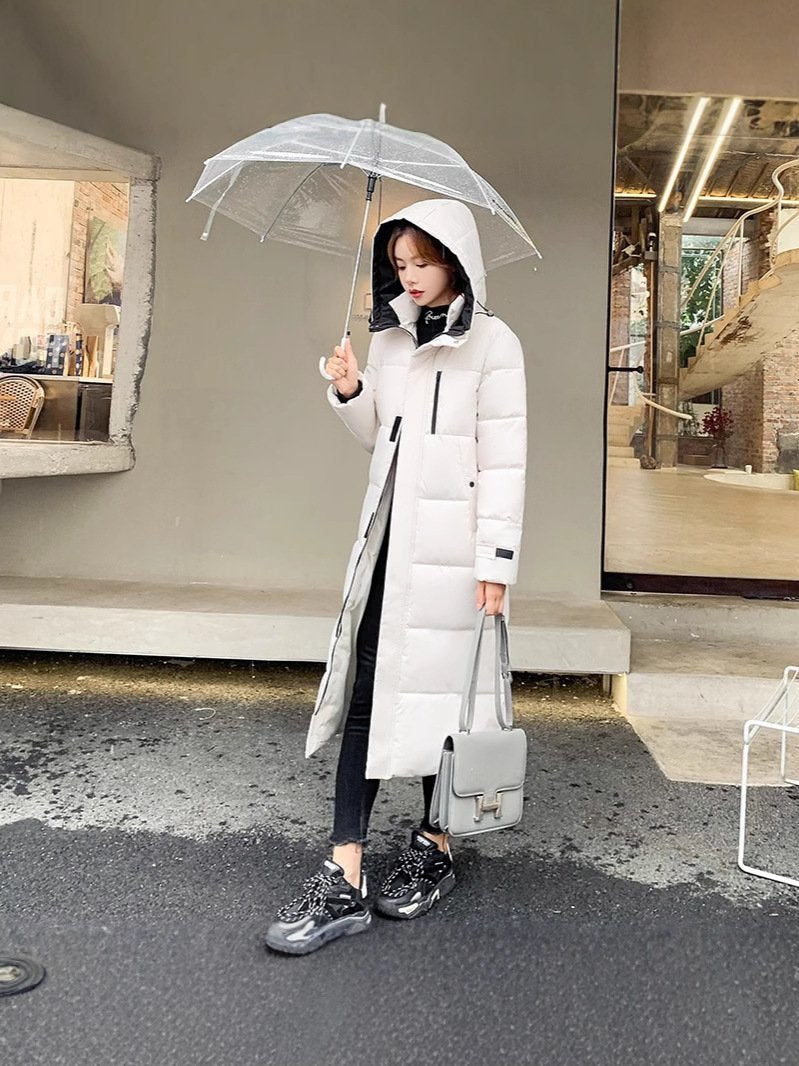 ジャケット 長袖 無地 ゆったり コットン 綿 秋冬 秋 きれいめ シンプル 冬 上品 ロング 防寒 フード ポリエステル
