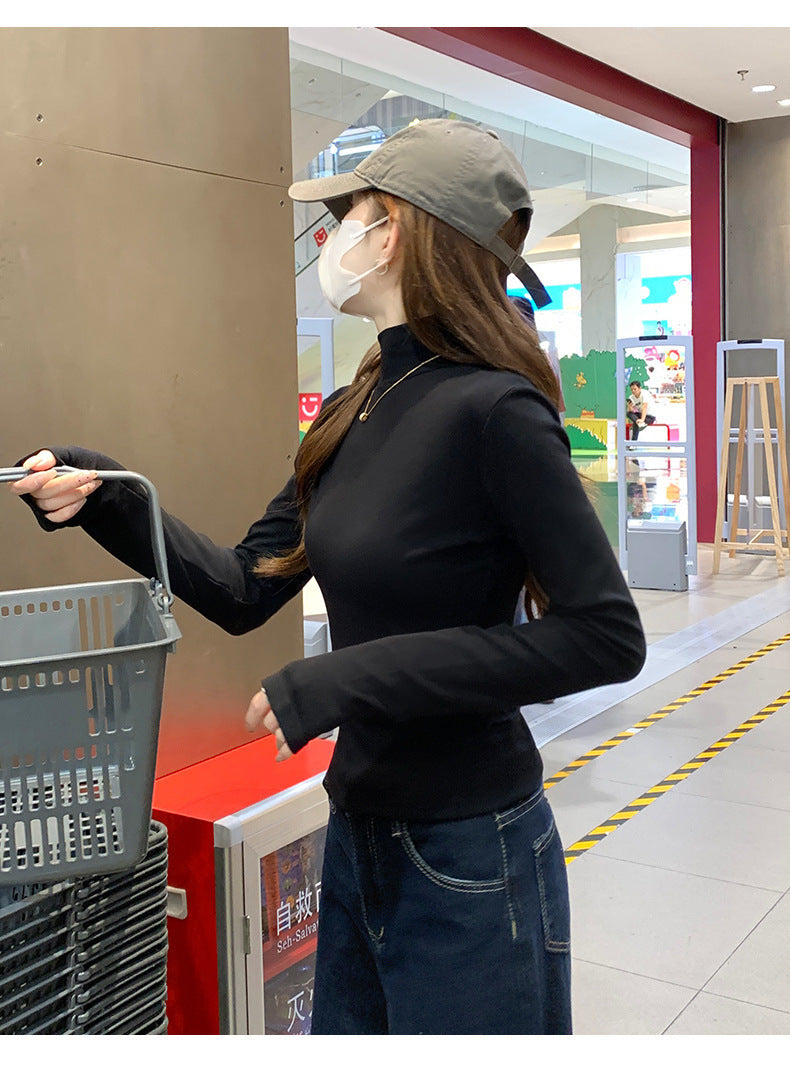 レディース トップス カットソー インナー ミディアム 長袖 ハイネック タイト スリム 細身 スマート きれいめ シンプル カジュアル 上品 おしゃれ こなれ感 エレガント ベーシック 無地 春 秋 冬 ロングシーズン 母の日 授業参観 ママ OL 通勤 学生 学校 通学 デート お出かけ アウトドア イベント 旅行 公園 女子会 休日 ホテル ショッピング ライブ お花見 合コン コンパ カフェ 重ね着 普段使い 着回し レイヤード 定番 S M L XL ホワイト ブラック ブラウン グレー