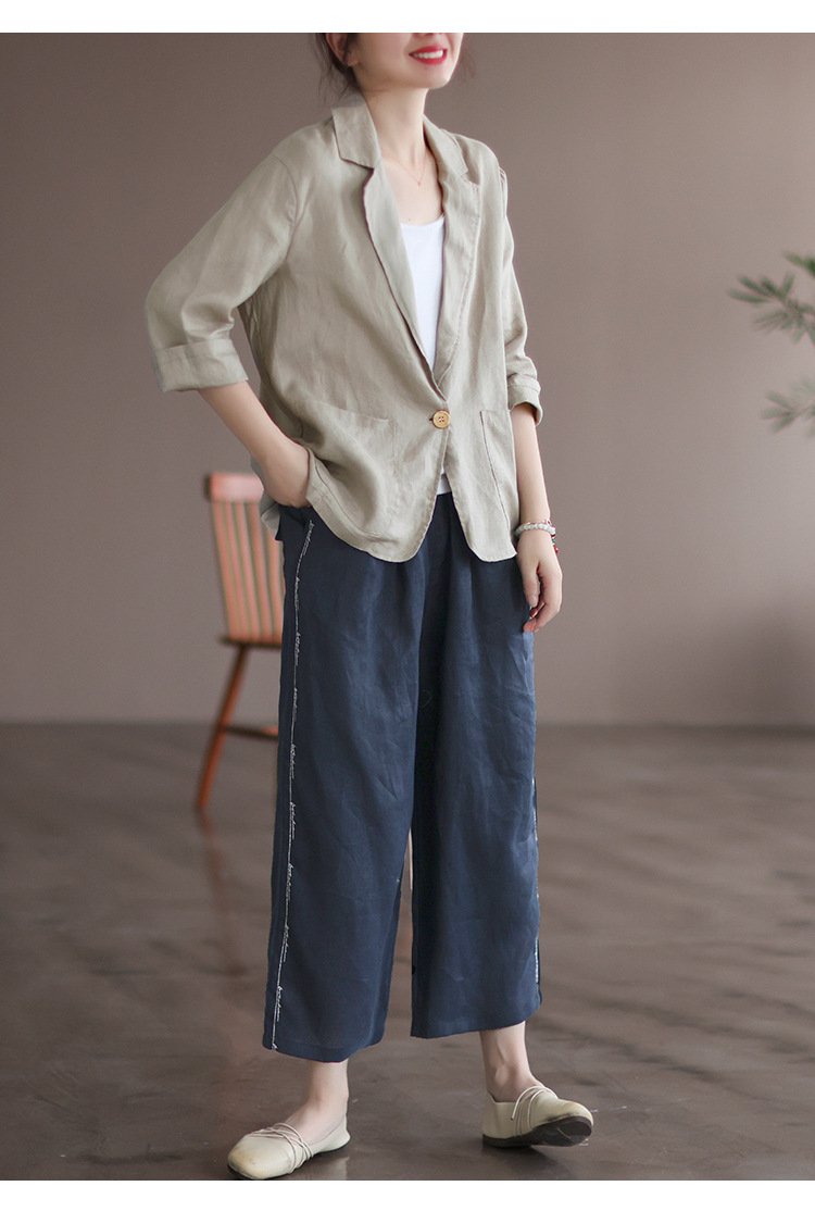 コート ゆったり コットン 綿 麻 春夏 カジュアル 春 ショート 夏 切り替えデザイン レギュラー ポリエステル
