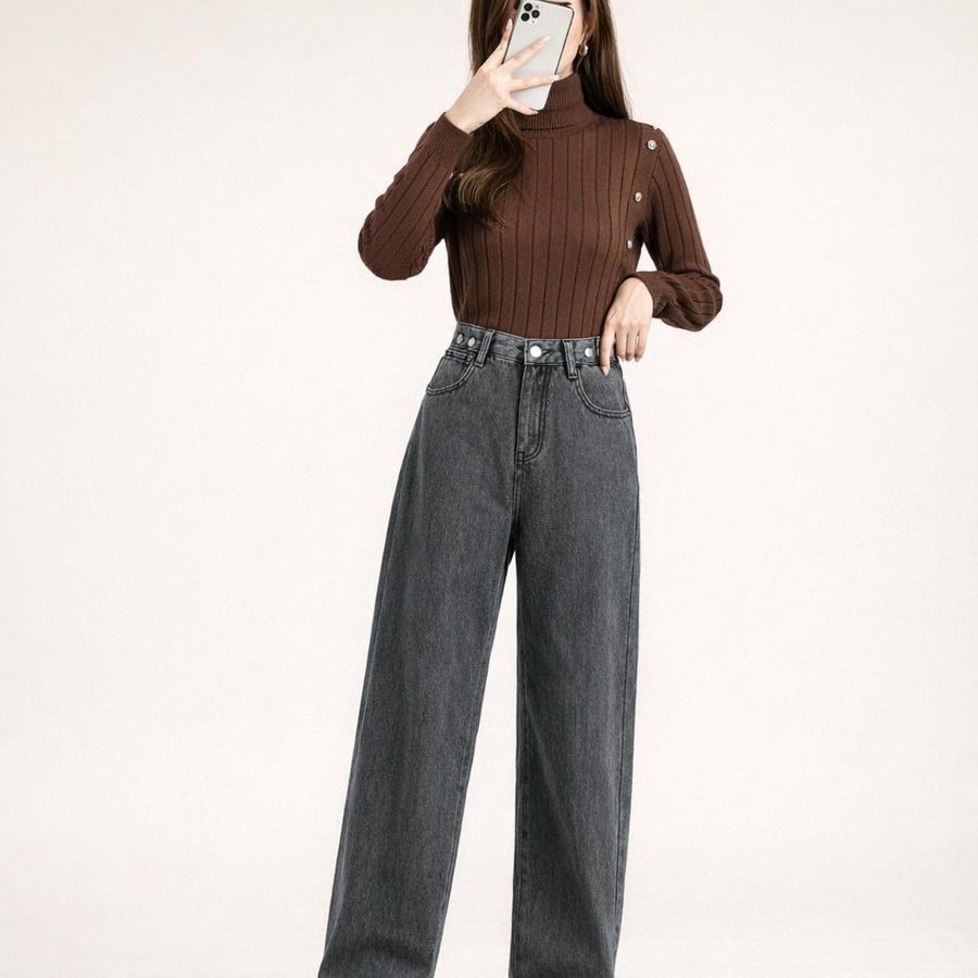 レディース パンツ ゆったり ワイド コットン 綿 秋冬 秋 通勤 シンプル 冬 ストレート ワイドパンツ 厚手 ストリート ベルベット