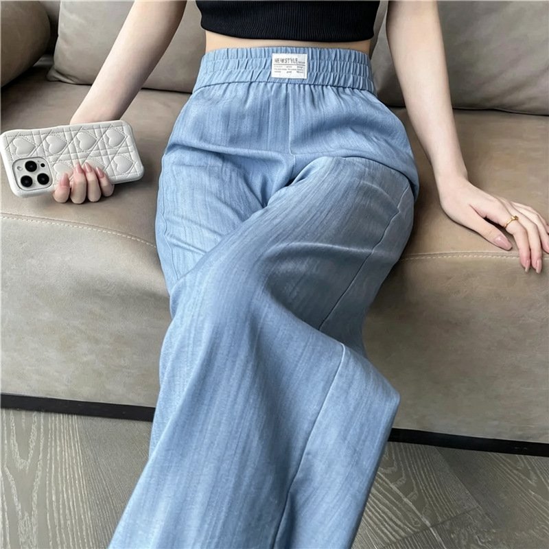 レディース パンツ スリム 春夏 カジュアル きれいめ 通勤 春 夏 ストレートパンツ 上品 ロング ストレート ロングパンツ 薄手 ハイウエスト ポリエステル