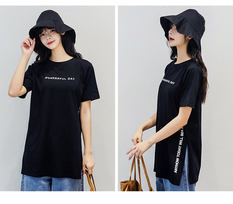 レディース Tシャツ 半袖 プリント ゆったり 春夏 カジュアル 春 夏 ラウンドネック シャツ ミディアム
