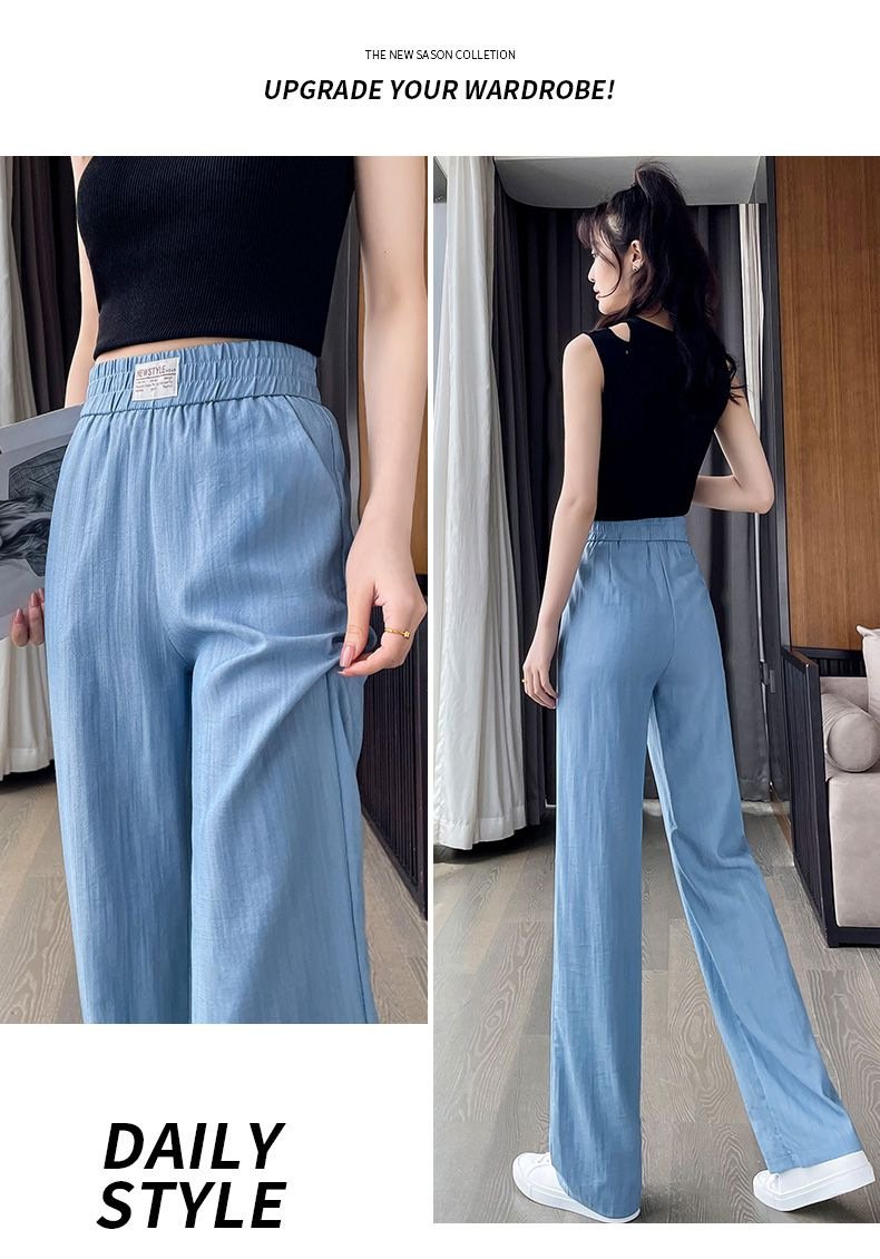 レディース パンツ スリム 春夏 カジュアル きれいめ 通勤 春 夏 ストレートパンツ 上品 ロング ストレート ロングパンツ 薄手 ハイウエスト ポリエステル