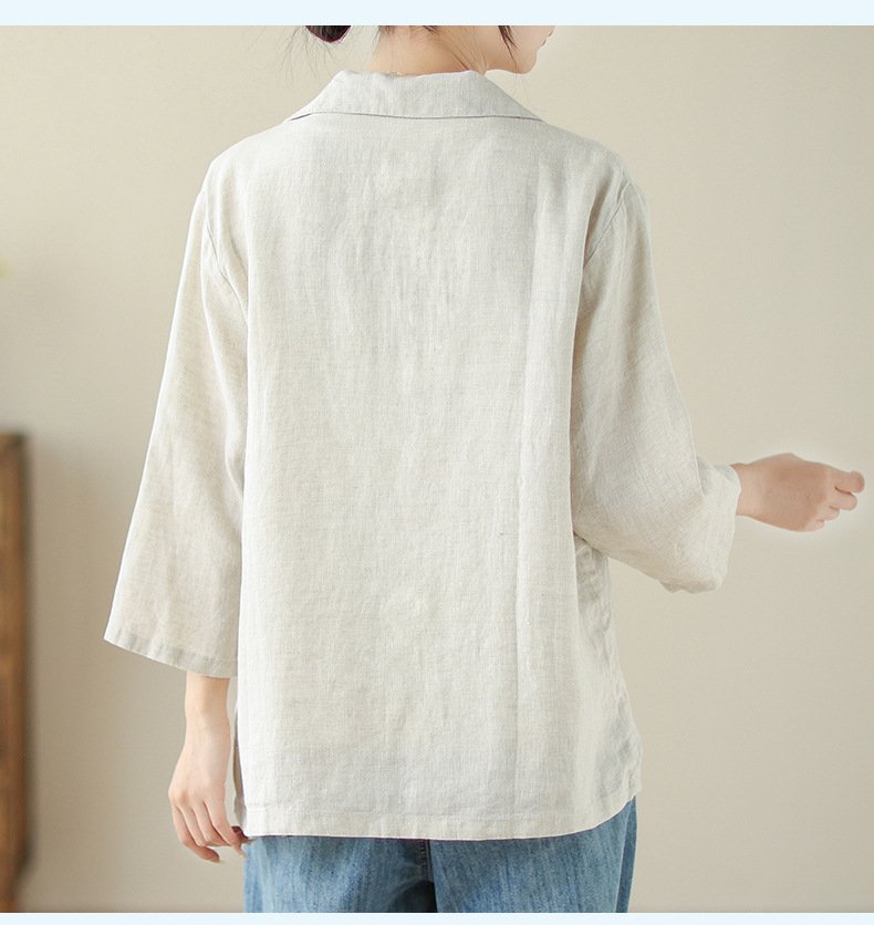 レディース ジャケット ゆったり コットン 綿 リネン 春夏 きれいめ レトロ 通勤 オフィス 体型カバー 春 ショート 夏 レザー レギュラー ボタン
