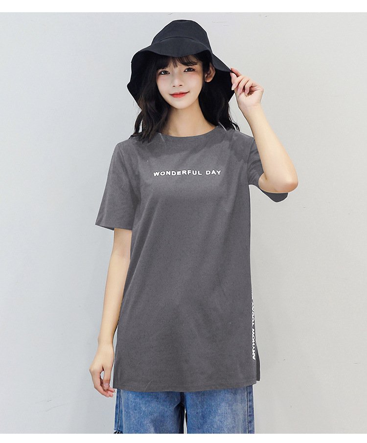 レディース Tシャツ 半袖 プリント ゆったり 春夏 カジュアル 春 夏 ラウンドネック シャツ ミディアム