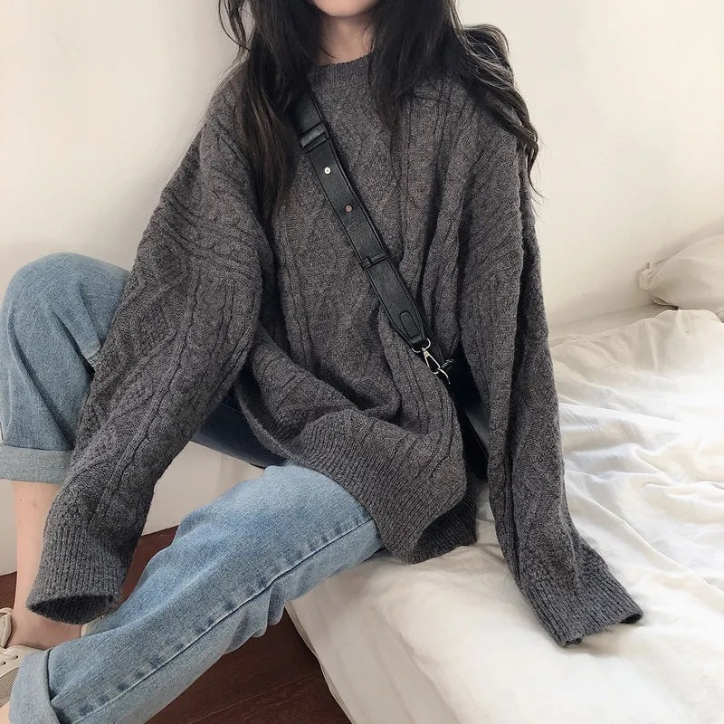 レディース トップス ニット セーター ロング 長袖 ドロップショルダー ラウンドネック ワイド ストレート オーバーサイズ 大人可愛い おしゃれ かっこいい こなれ感 ラフ 個性的 主役級 存在感 無地 秋 冬 ロングシーズン ママ デート お出かけ お泊まり 旅行 ジム 公園 女子会 韓国 オルチャン 楽ちん 体型カバー 普段使い インスタ映え S M L XL 2XL 3XL 大きいサイズ ゆったり ゆる 白 ホワイト 黒 ブラック グレー ライトグレー レッド ワインレッド