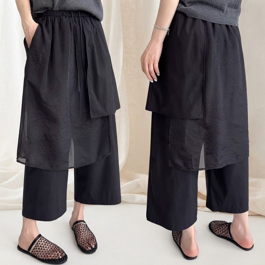 パンツ ワイド 春夏 カジュアル きれいめ 通勤 春 夏 ハイウエスト ポリエステル
