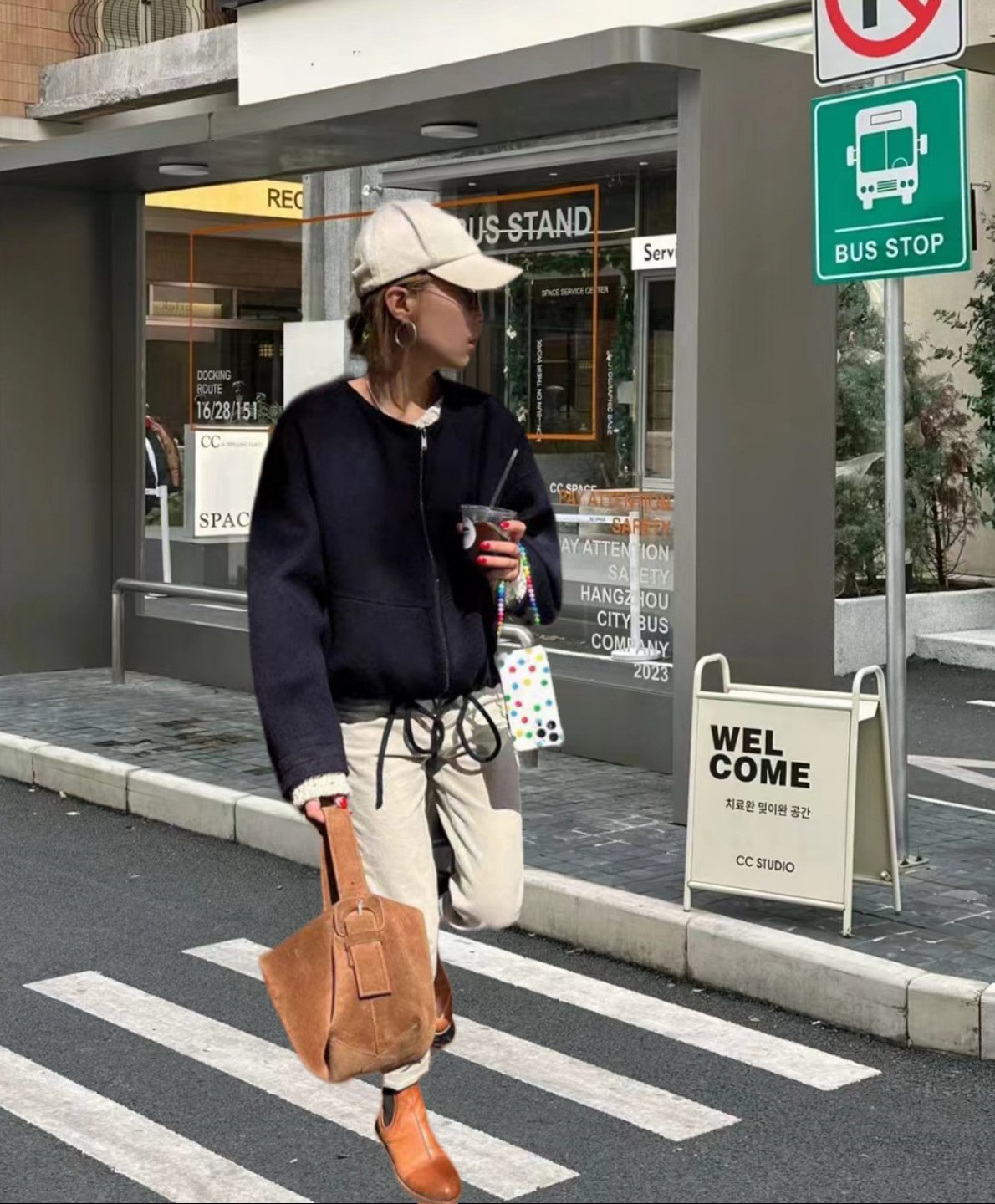 コート 長袖 無地 ゆったり 春夏 春 ショート 夏 ラウンドネック シンプル 冬 ウール 切り替えデザイン ポリエステル