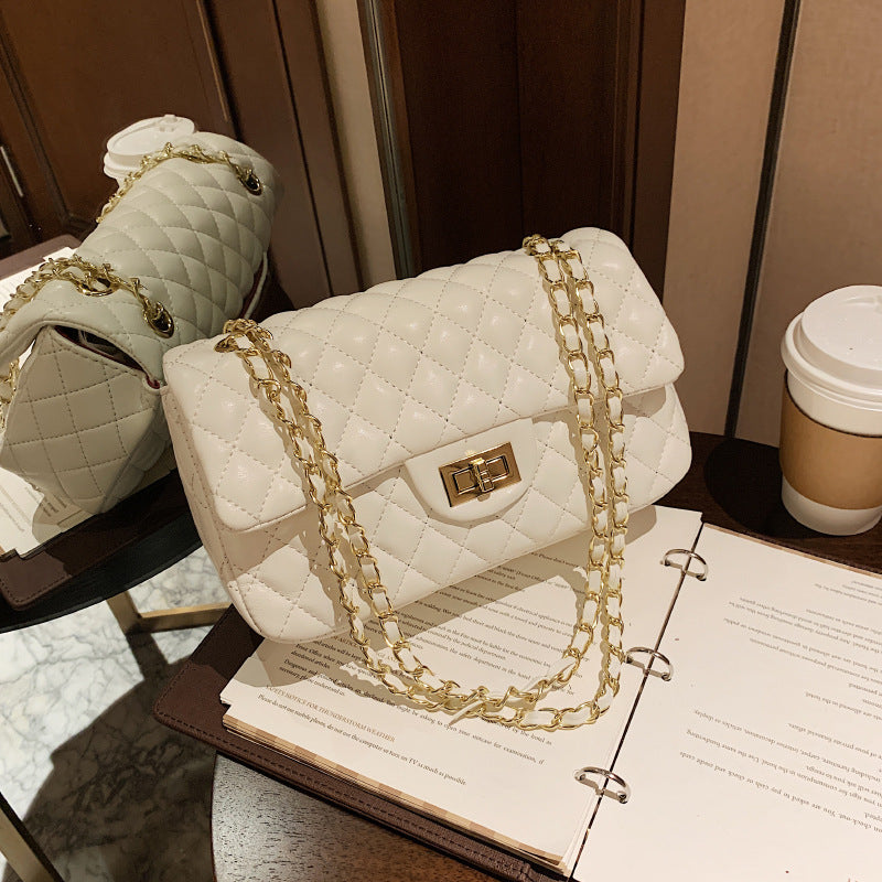レディース バッグ チェック柄 秋 冬 ショルダー チェーン