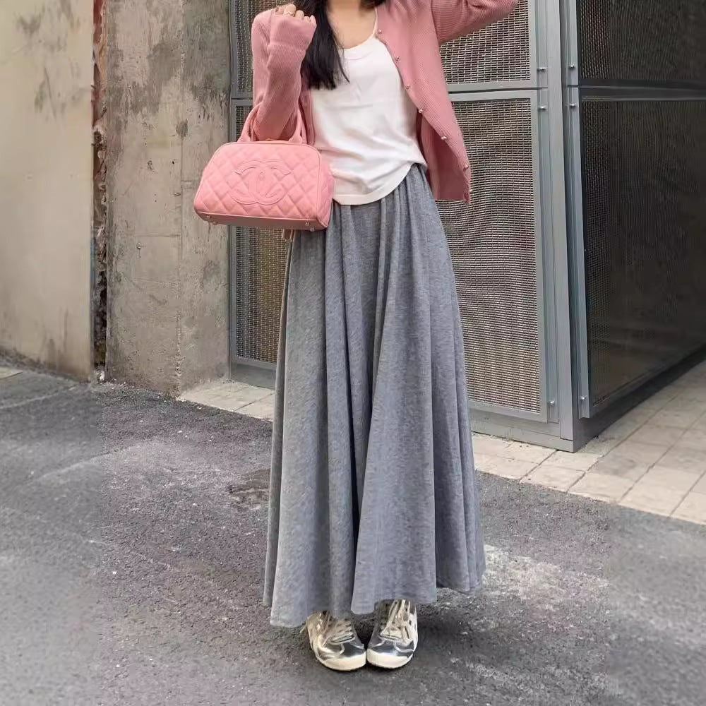 レディース スカート ロングスカート ロング 丈長 かわいい 大人可愛い きれいめ シンプル カジュアル 上品 おしゃれ ラブリー キュート 無地 オールシーズン 誕生日 母の日 ママ デート お出かけ アウトドア キャンプ イベント リゾート 旅行 海 レストラン 女子会 休日 バカンス 高原 ホテル ガーデン ショッピング お花見 合コン 婚活 モノトーン ランチ お家時間 コーデ 楽ちん 体型カバー 着回し モテ 清楚 定番 S M L XL 2XL 白 黒 グレー ダークグレー ブルー レッド