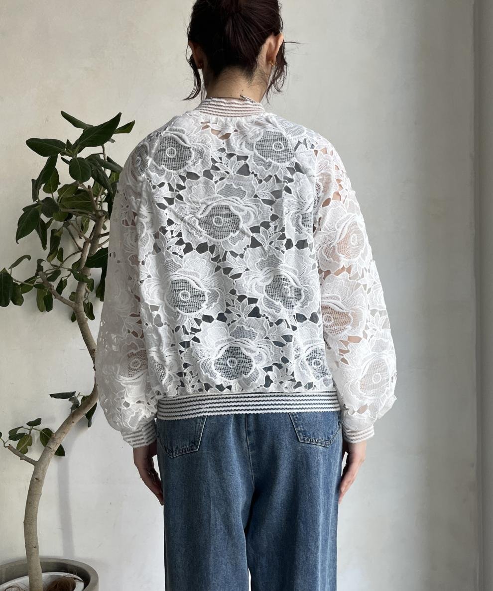 レディース コート 長袖 チェック柄 ゆったり 春夏 春 夏 レース 刺繍 スタンドカラー