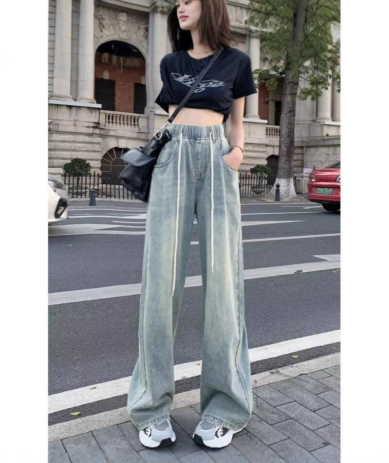 レディース パンツ ボトムス デニム ストレートパンツ ロングパンツ デニムパンツ ロング ストリート ポケット ヴィンテージ アメカジ ドロスト かわいい 大人可愛い きれいめ シンプル カジュアル 上品 おしゃれ かっこいい レトロ こなれ感 メンズライク 抜け感 ベーシック アメリカン 無地 春 夏 秋 学生 学校 通学 デート お出かけ 休日 高原 ガーデン ショッピング カフェ 体型カバー 普段使い 着回し 定番 S M L XL ゆったり 黒 ブラック ダークグレー 水色 ブルー ライトブルー