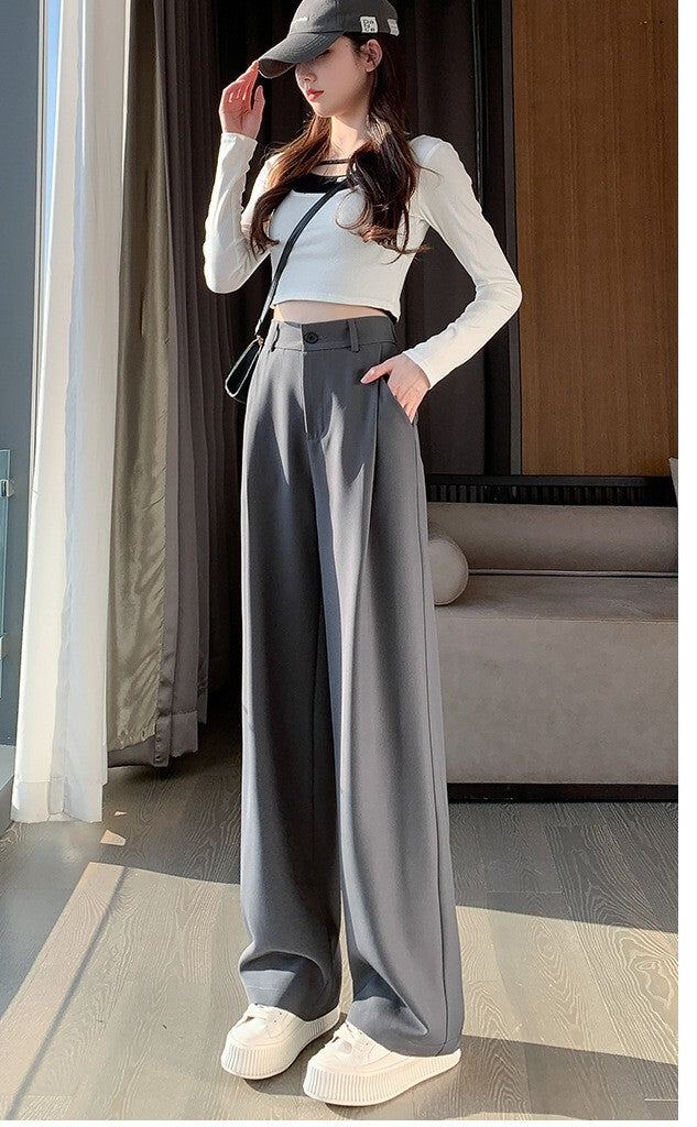 レディース パンツ ボトムス ストレートパンツ ロングパンツ ワイドパンツ タックパンツ ワイド タック ファスナー ポケット ハイウエスト コンサバ ボタン 大人可愛い きれいめ シンプル カジュアル おしゃれ こなれ感 クール ナチュラル 無地 春 秋 ママ OL 通勤 学生 学校 通学 デート お出かけ 旅行 レストラン 公園 女子会 休日 ホテル ショッピング お花見 カフェ モノトーン 体型カバー 脚長 普段使い 着回し S M L XL 2XL 大きいサイズ ブラック グレー ベーシックカラー