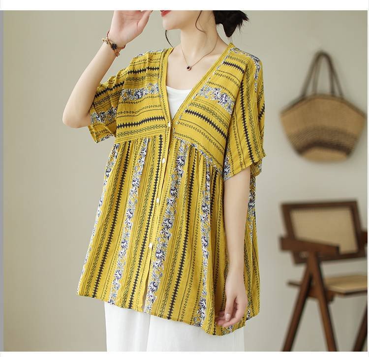 シャツ トップス Tシャツ 半袖 ボーダー ストライプ ゆったり スリム コットン 綿 デニム 春夏 カジュアル きれいめ 通勤 おしゃれ 前開き 春 夏 韓国ファッション ニット カーディガン リバーシブル