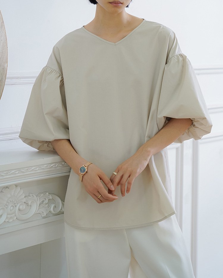 レディース シャツ トップス 半袖 無地 ゆったり 春夏 きれいめ 通勤 体型カバー 前開き Vネック 春 夏 シンプル レギュラー