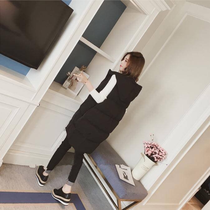 レディース ベスト コート 無地 ゆったり コットン 綿 秋冬 秋 きれいめ 通勤 シンプル 冬 学生 ダウン 上品 フード
