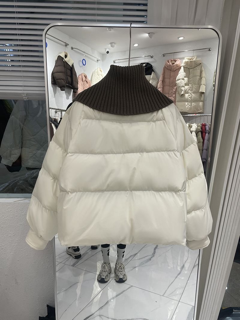 レディース ジャケット 長袖 無地 ゆったり コットン 綿 冬 カジュアル ショート 厚手 ポリエステル