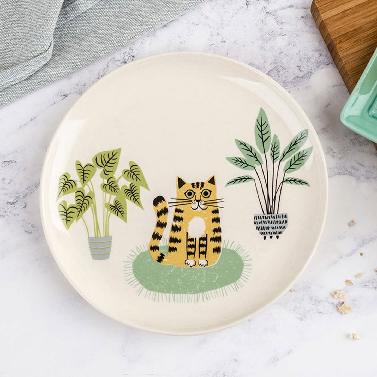 お皿 Hannah Turner ネコ Cat Side Plate