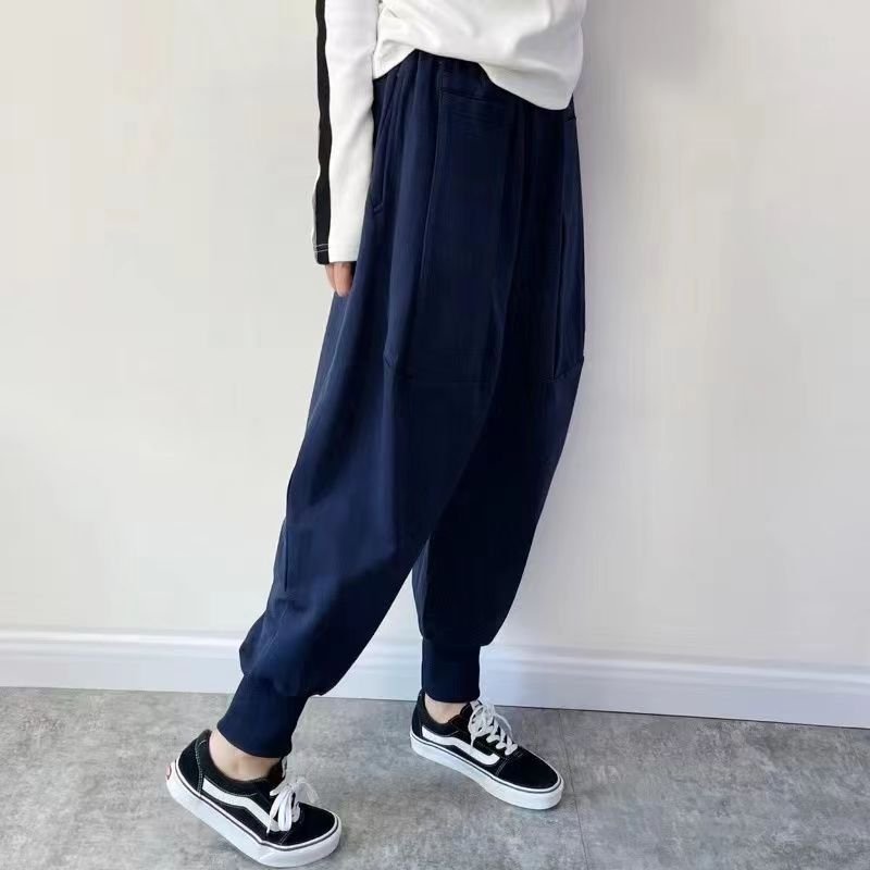 レディース パンツ ゆったり コットン 綿 秋冬 秋 カジュアル 大きいサイズ 冬