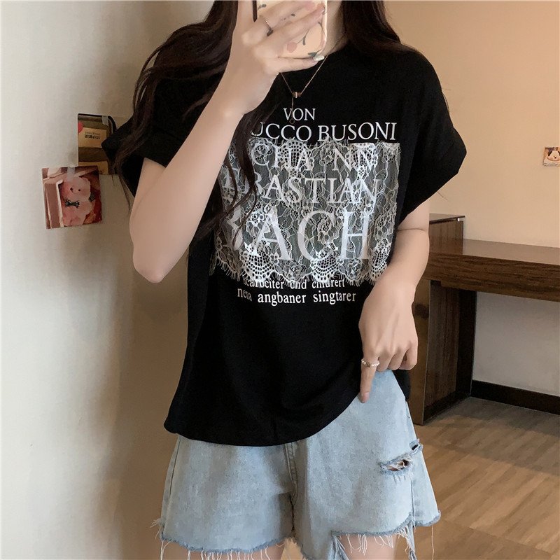 レディース Tシャツ 半袖 ゆったり コットン 綿 夏 きれいめ 通勤 体型カバー 春夏 膝丈 ラウンドネック シャツ ストレッチ