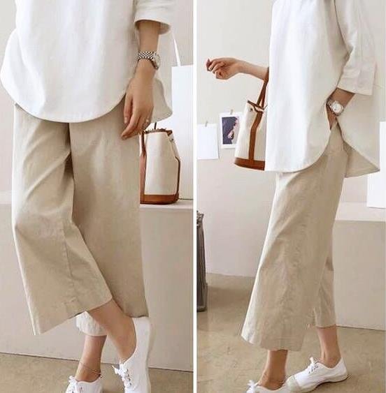 レディース パンツ ゆったり ワイド コットン 綿 リネン 夏 カジュアル きれいめ 通勤 学生 上品 ワイドパンツ 麻