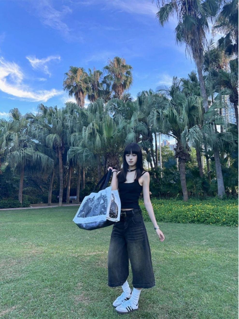 パンツ ゆったり ワイド デニム 春夏 カジュアル 大きいサイズ 春 夏 ハイウエスト 着痩せ