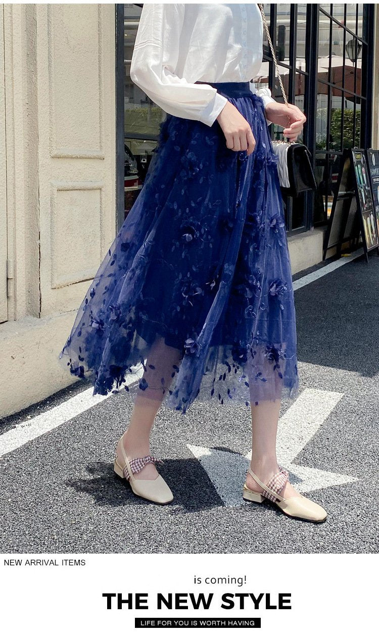 レディース スカート 無地 春 きれいめ 通勤 大きいサイズ ボトムス シンプル 刺繍 ブラック ロング Aライン 切り替えデザイン レッド ハイウエスト アプリコット ネイビー ロングスカート ポリエステル