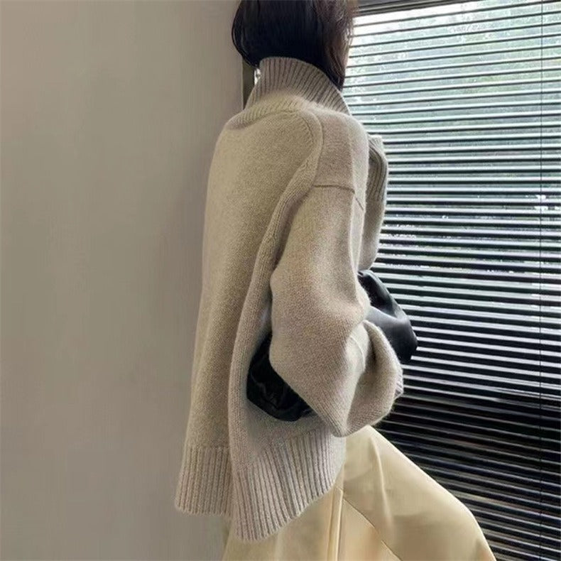 レディース トップス セーター ニット タートルネック タートルネックプルオーバー プルオーバー タートルセーター タートルネックセーター ベーシック シンプルデザイン タートルネックデザイン 大人カジュアル 長袖 ドロップショルダー 萌袖 大人可愛い きれいめ シンプル カジュアル 上品 おしゃれ かっこいい こなれ感 ラフ 主役級 存在感 抜け感 ナチュラル 無地 秋 冬 デート お出かけ 女子会 休日 ショッピング カフェ 体型カバー 普段使い 着回し 定番 スタイリッシュ スタイルアップ