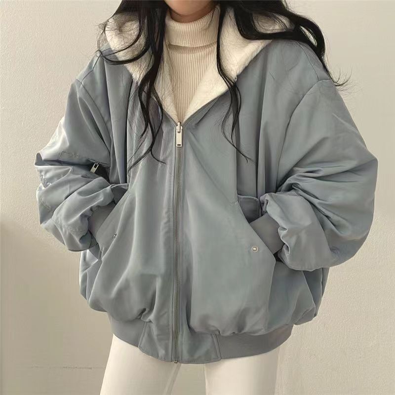 レディース ジャケット コート アウター 上着 羽織 前開き ミディアム 長袖 フード オーバーサイズ ストリート ファスナー ポケット リバーシブル アメカジ 裏起毛 シンプル カジュアル おしゃれ かっこいい こなれ感 ラフ メンズライク ルーズ ベーシック ナチュラル ワイルド 無地 秋 冬 ママ 通勤 学生 デート お出かけ お泊まり アウトドア 旅行 公園 休日 ショッピング 着回し 定番 S M L XL 2XL ゆったり 大きいサイズ ブラック ベージュ ブルー グリーン ベーシックカラー