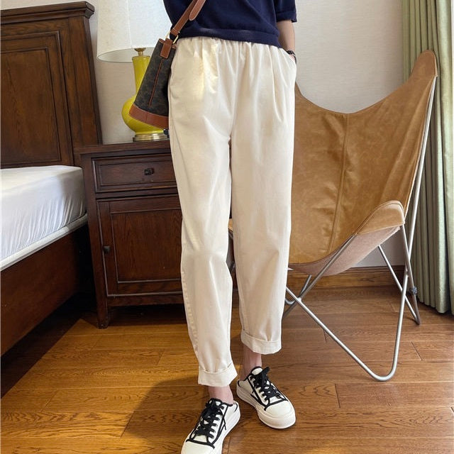 レディース パンツ ボトムス アウター 上着 テーパードパンツ ロングパンツ アンクル丈 クロップド丈 オーバーサイズ  ストリート きれいめ シンプル カジュアル 上品 おしゃれ かっこいい レトロ こなれ感 ラフ メンズライク マニッシュ ボーイッシュ スポーティー ベーシック アクティブ ナチュラル 無地 春 秋 お出かけ アウトドア 旅行 休日 楽ちん 体型カバー 美脚 脚長 普段使い 着回し レイヤード トレンド 流行 定番 S M L 小さいサイズ 大きいサイズ 茶色 ブラウン オフホワイト