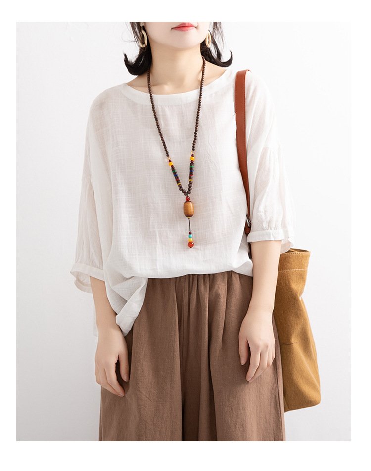 レディース Tシャツ 半袖 無地 ゆったり 春夏 カジュアル 春 夏 ラウンドネック シンプル シャツ 切り替えデザイン ポリエステル