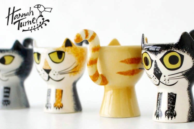 エッグカップ Hannah Turner Egg cups Cat ネコ