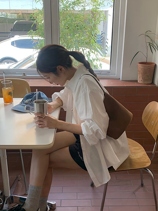 レディース シャツ コート 長袖 無地 ゆったり 春夏 カジュアル 韓国風 重ね着 前開き 春 夏 秋 シンプル 切り替えデザイン ポリエステル UVカット