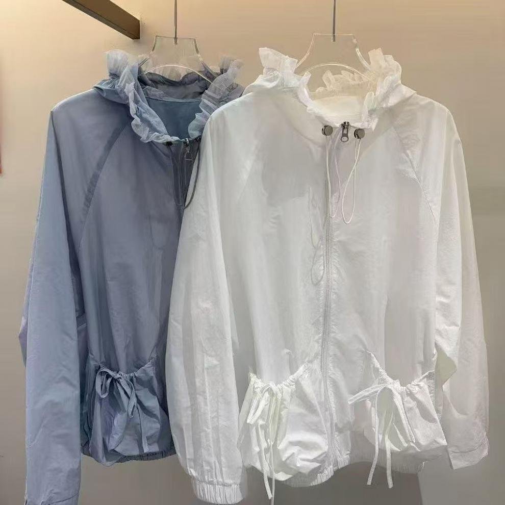 レディース ジャケット 春夏 きれいめ 通勤 春 夏 フード 都会的 アウター レギュラー ボタン 着痩せ UVカット