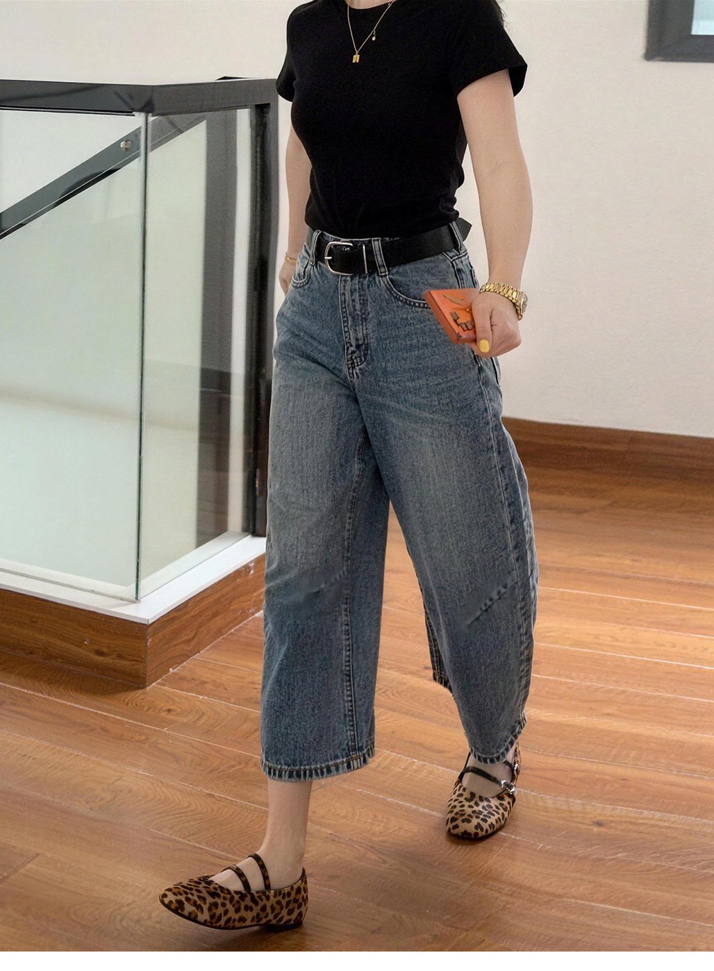 レディース パンツ ゆったり ワイド デニム 春夏 カジュアル アメリカン きれいめ 春 夏 上品 レトロ 薄手 美脚 デニムパンツ ハイウエスト タイ